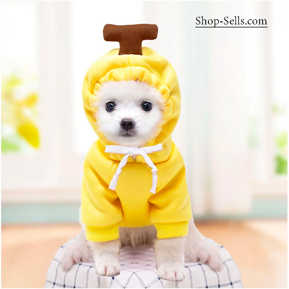 Fruit Design Dog Hoodie | Winter Warm Pet Clothes