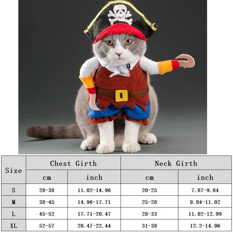 Halloween Costume for Dogs and Cats โ Funny Pet Hoodie, Cosplay Outfit