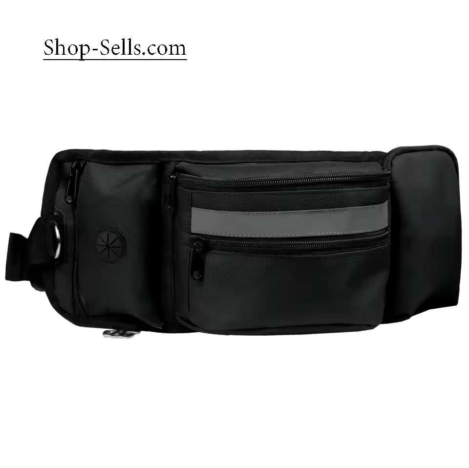 Dog Treat Training Waist Bag with Water Bottle Holder – Hands-Free Pouch for Walks & Travel