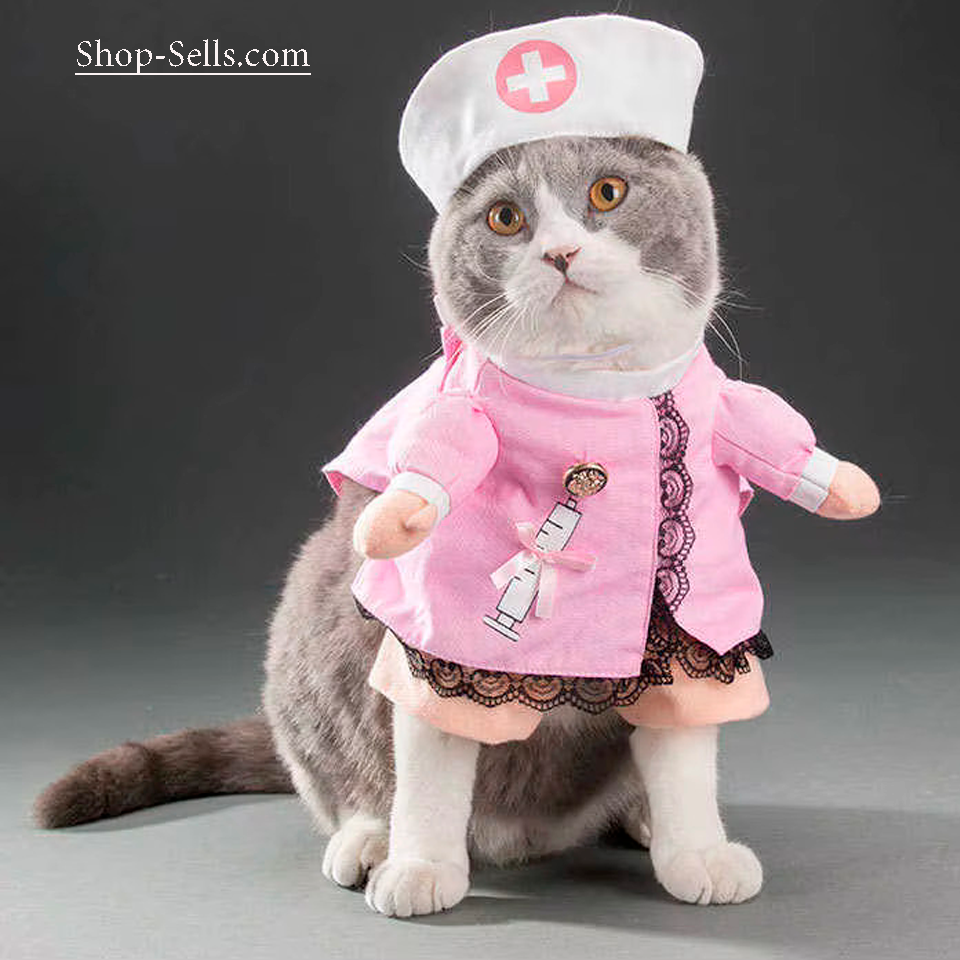 Halloween Costume for Dogs and Cats โ Funny Pet Hoodie, Cosplay Outfit