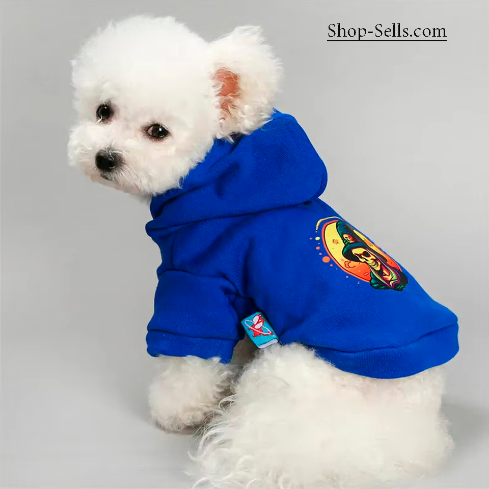 Halloween Pet Hoodie for Small Dogs & Cats — Cozy Fall/Spring Pullover with Hood