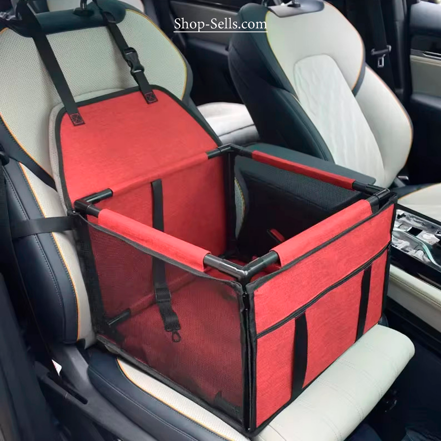 Waterproof Pet Car Seat Basket — 900D Oxford + PVC, Booster Carrier for Small & Medium Dogs/Cats