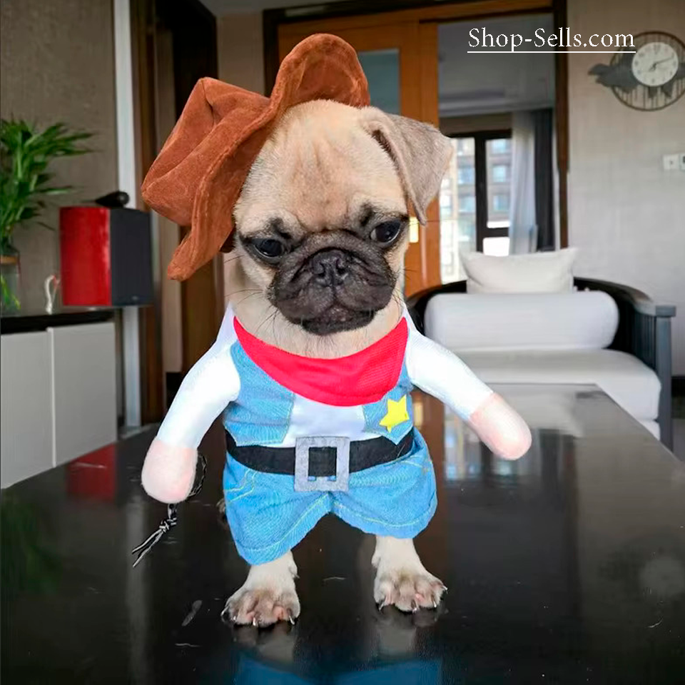 Halloween Costume for Dogs and Cats โ Funny Pet Hoodie, Cosplay Outfit