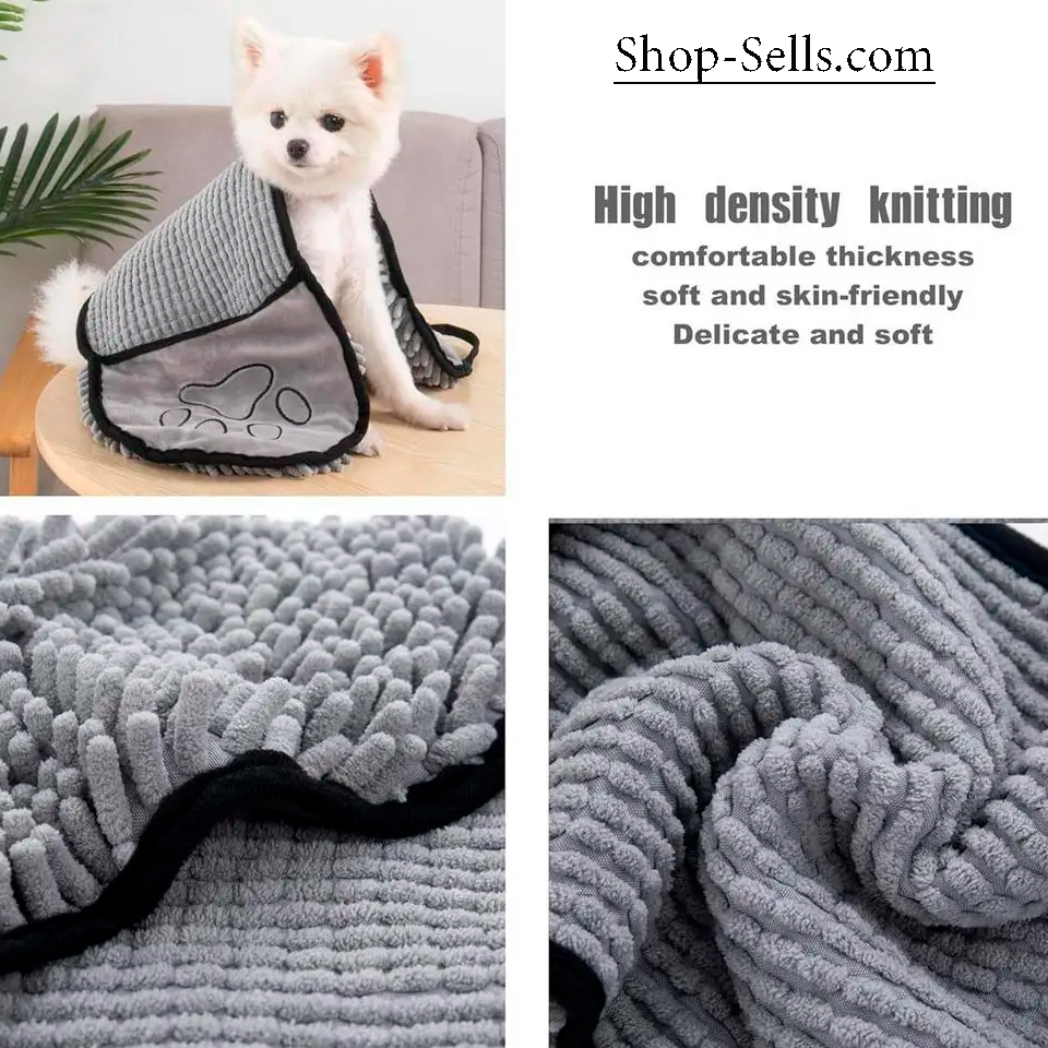 Ultra-Absorbent Pet Towel for Dogs and Cats – Fast Drying, Stress-Free Grooming