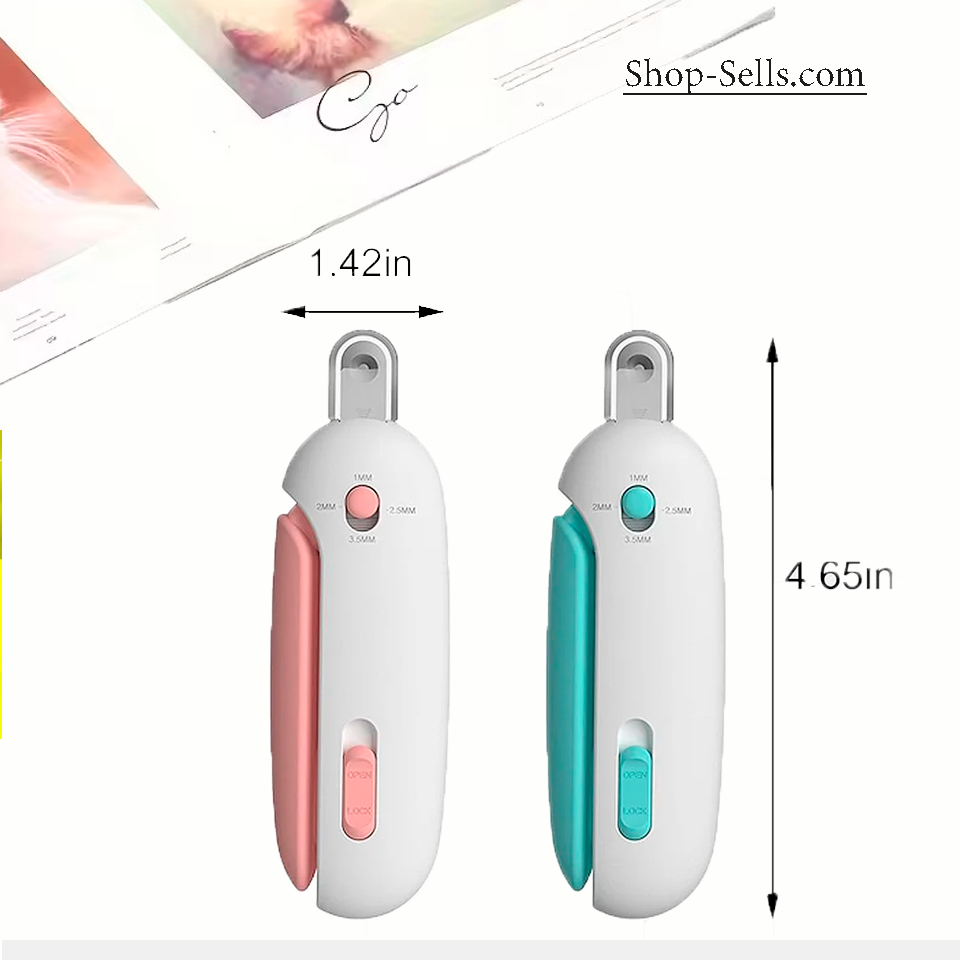 Pet Nail Clippers with Safety Guard & Nail File – For Cats, Dogs & Rabbits | Shop-Sells