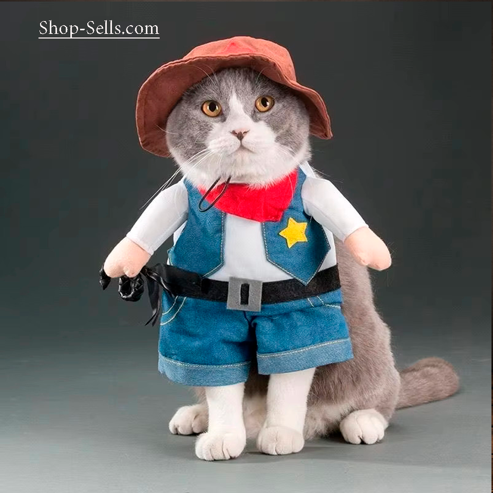 Halloween Costume for Dogs and Cats โ Funny Pet Hoodie, Cosplay Outfit