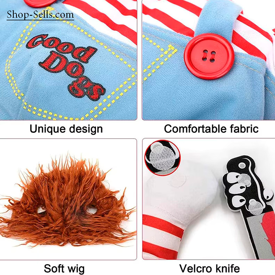 Halloween Costume for Dogs and Cats โ Funny Pet Hoodie, Cosplay Outfit