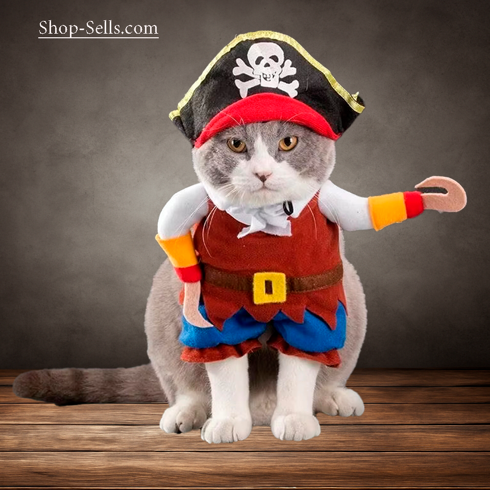 Halloween Costume for Dogs and Cats โ Funny Pet Hoodie, Cosplay Outfit