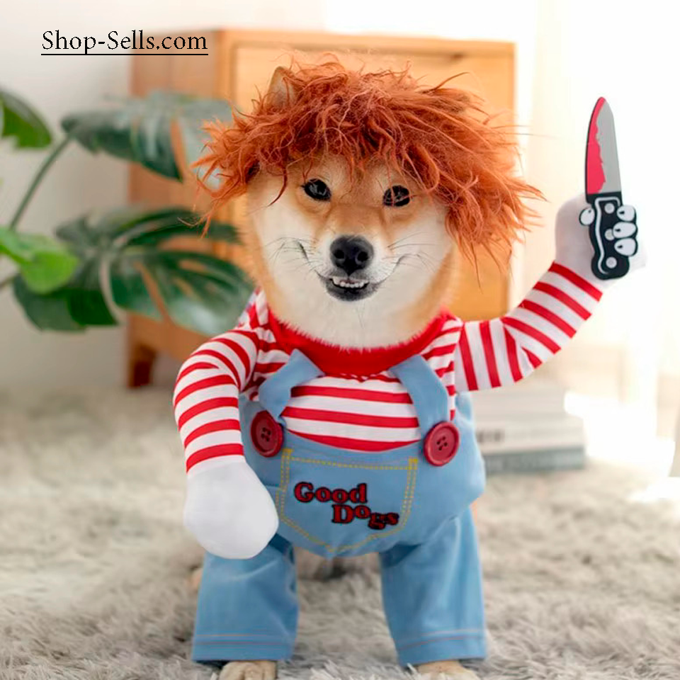 Halloween Costume for Dogs and Cats โ Funny Pet Hoodie, Cosplay Outfit