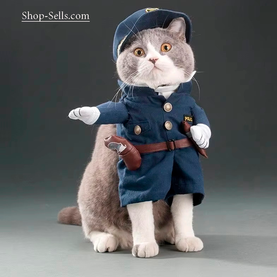 Halloween Costume for Dogs and Cats โ Funny Pet Hoodie, Cosplay Outfit
