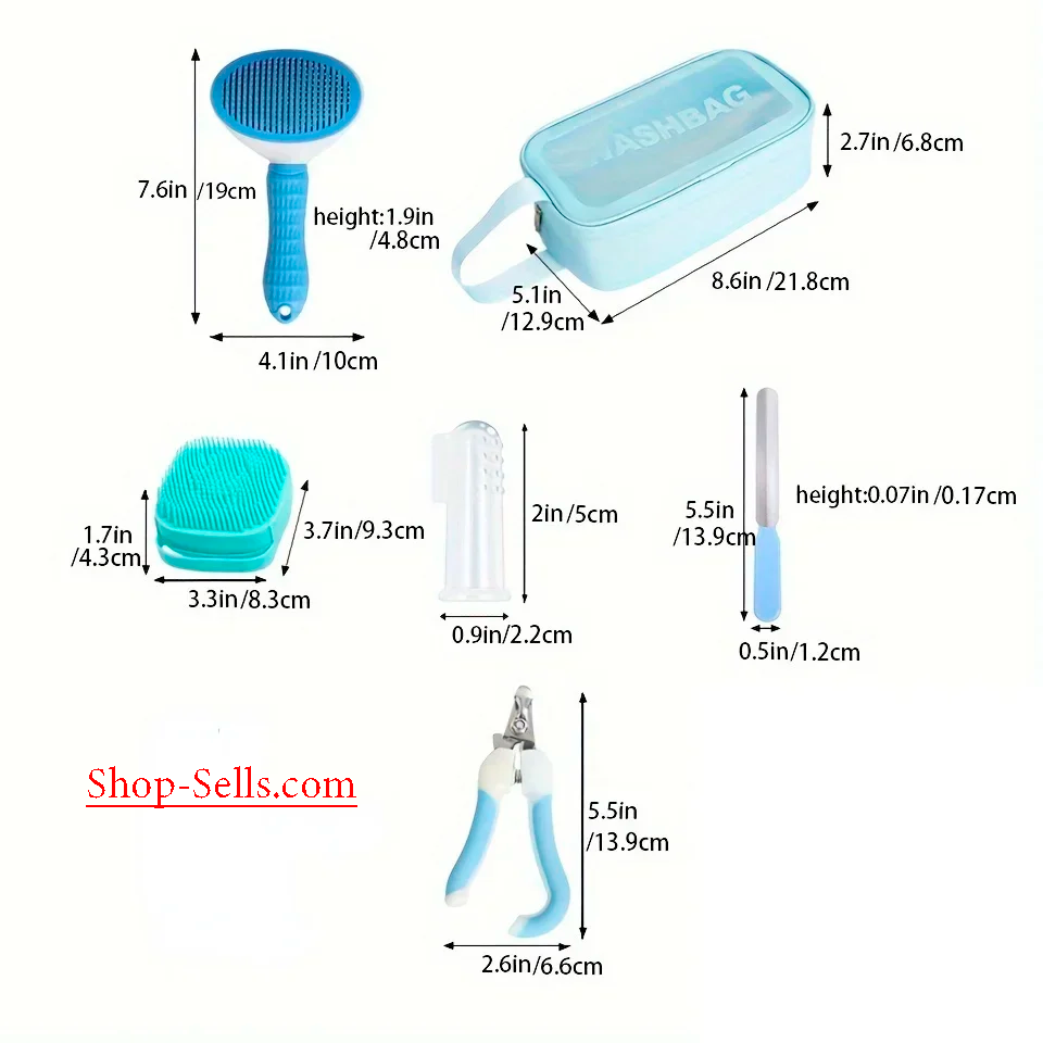 9-in-1 Grooming Kit for Dogs & Cats | Full Comfort, Less Shedding, More Cleanliness