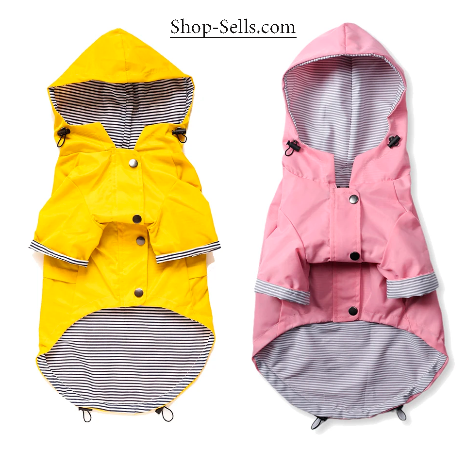 Waterproof Dog Raincoat with Hood — Stylish, Adjustable & All-Weather Protection