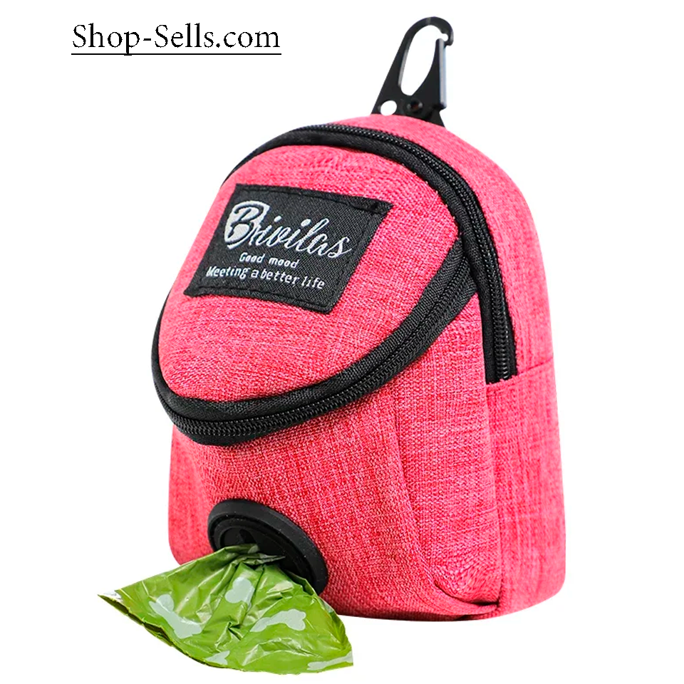 Dog Walking Bag – For Treats, Waste Bags & Toys – Also for Cats & Raccoons
