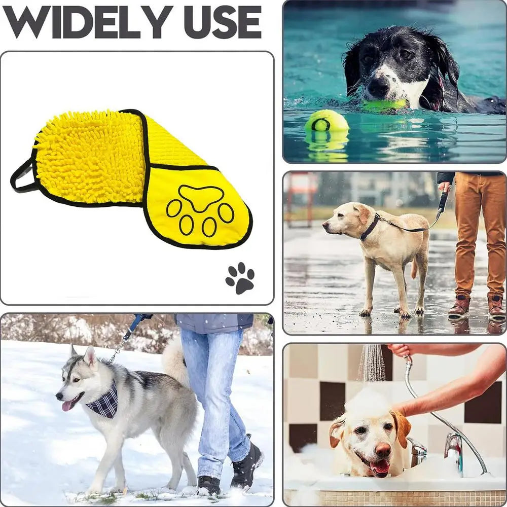 Ultra-Absorbent Pet Towel for Dogs and Cats – Fast Drying, Stress-Free Grooming