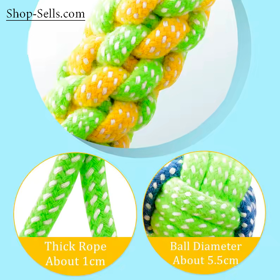 Interactive Rope Chew Toy Set – 7 Durable Rope Toys for Dogs & Puppies