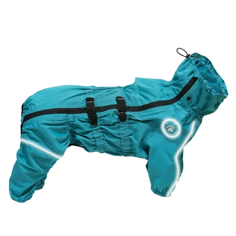 Waterproof Dog Raincoat — Lightweight Reflective Jacket for All Seasons