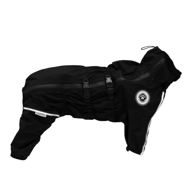 Waterproof Dog Raincoat — Lightweight Reflective Jacket for All Seasons