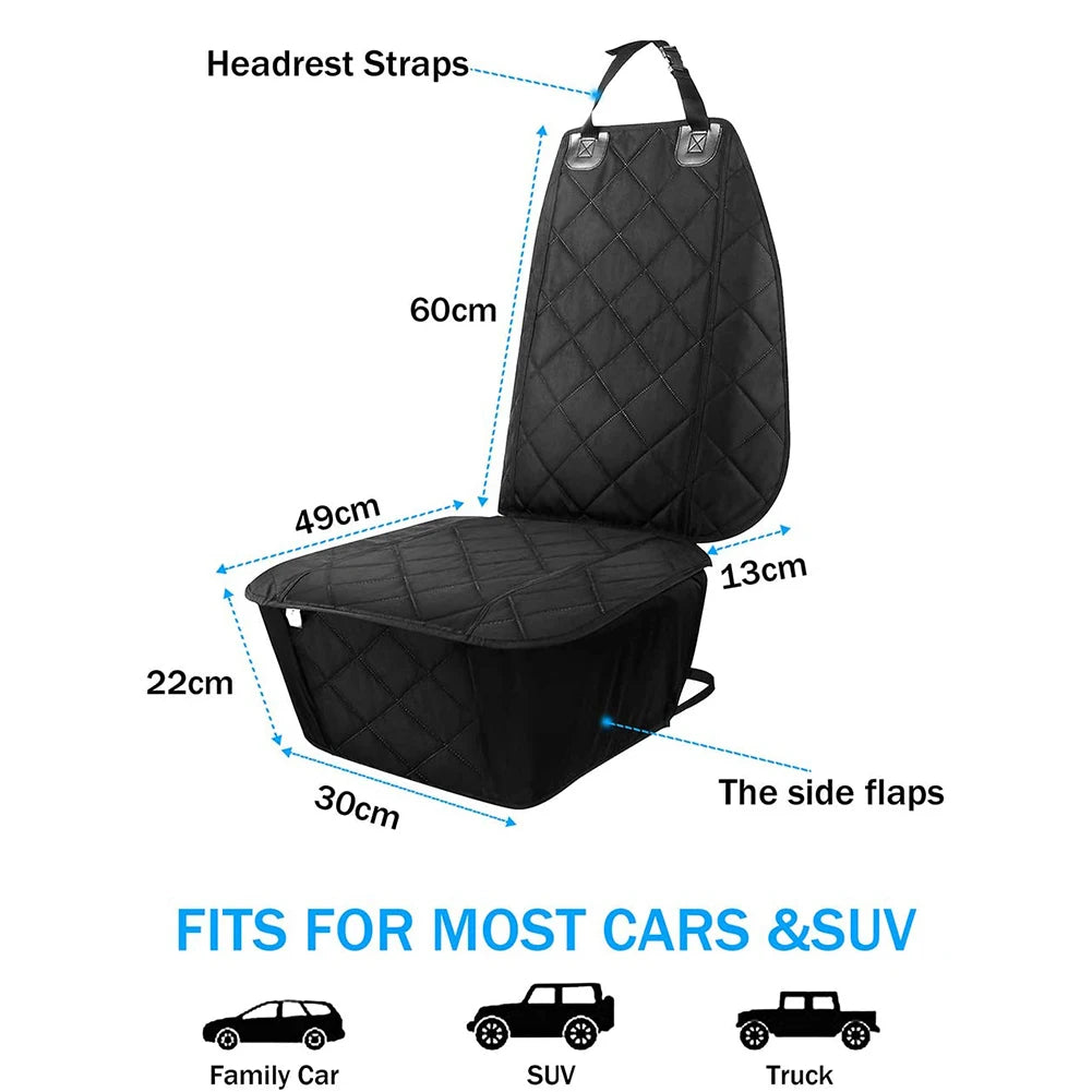 Waterproof Dog Car Seat Cover – Front Seat Protector for Safe & Clean Travel