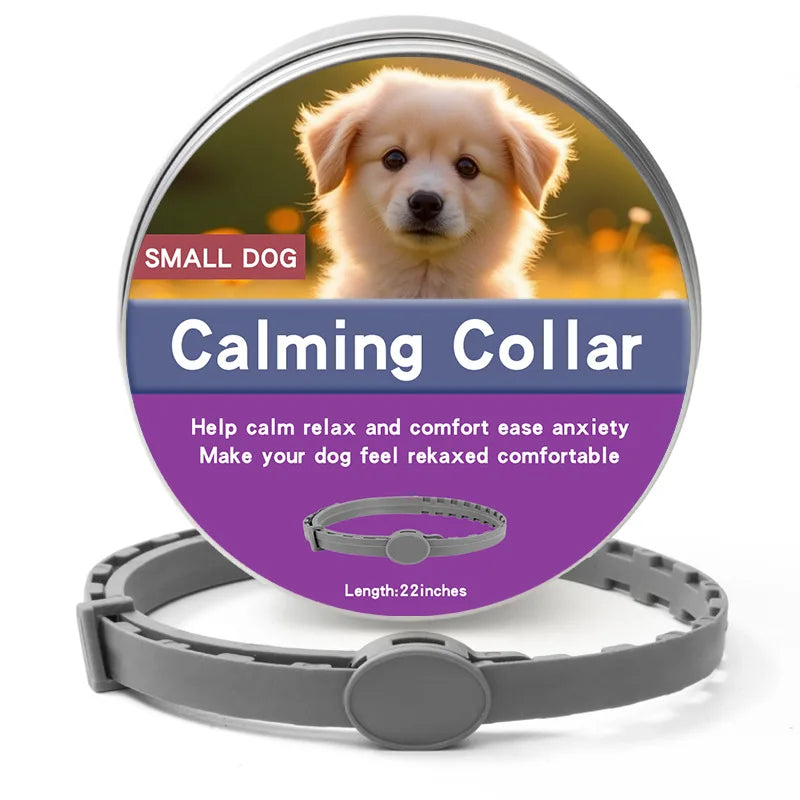 Natural Calming Collar for Dogs & Cats – Anxiety Relief for 30 Days