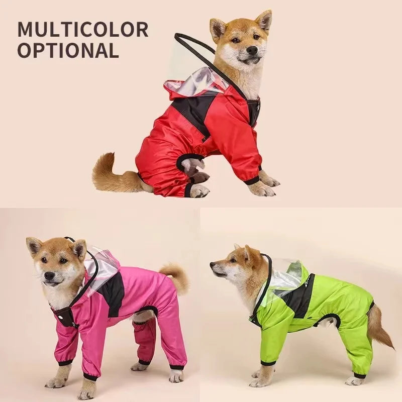 Waterproof Dog Raincoat with Hood – Comfort   in Any Weather