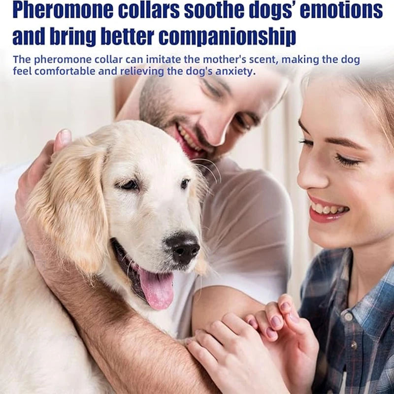 Natural Calming Collar for Dogs & Cats – Anxiety Relief for 30 Days