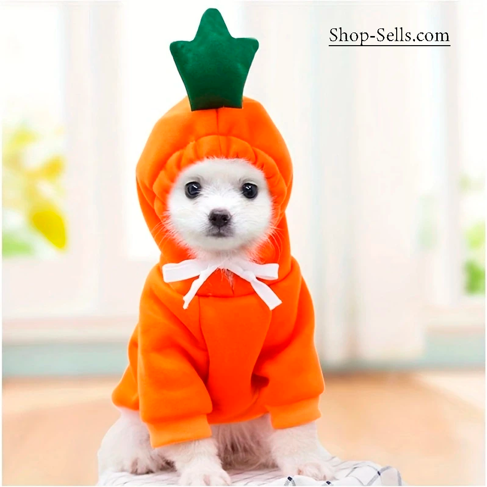 Fruit Design Dog Hoodie | Winter Warm Pet Clothes