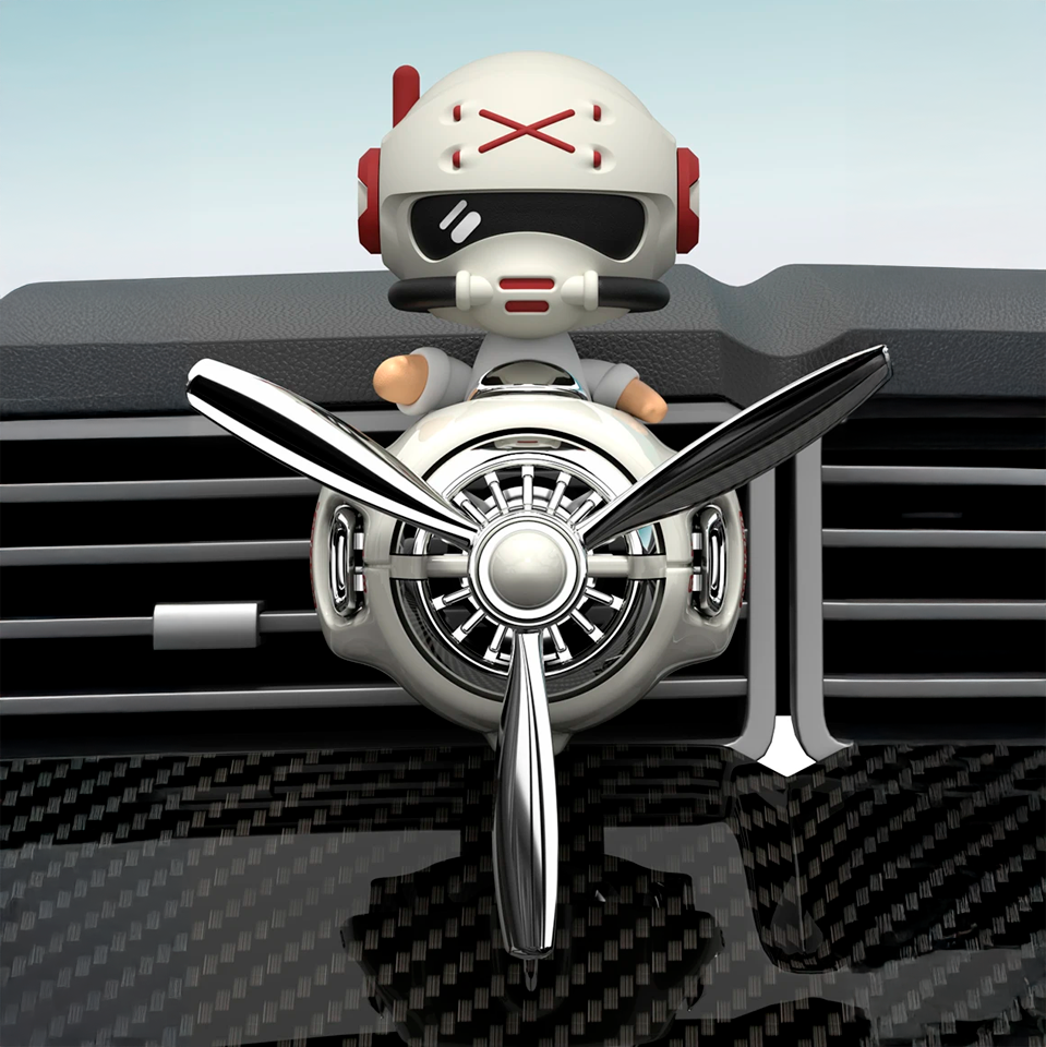 Car Air Freshener CX-2 — Stylish Rotating Solid Perfume with Ocean Scent