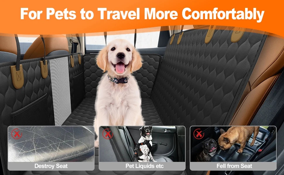Waterproof Dog Car Seat Cover – Ultimate Protection & Comfort for Every Ride!