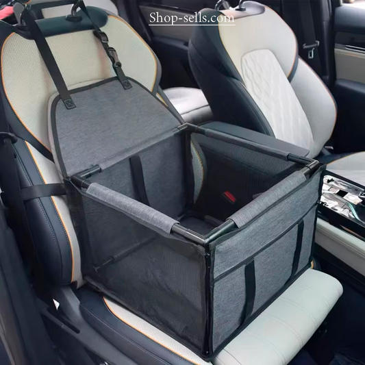 Waterproof Pet Car Seat Basket — 900D Oxford + PVC, Booster Carrier for Small & Medium Dogs/Cats