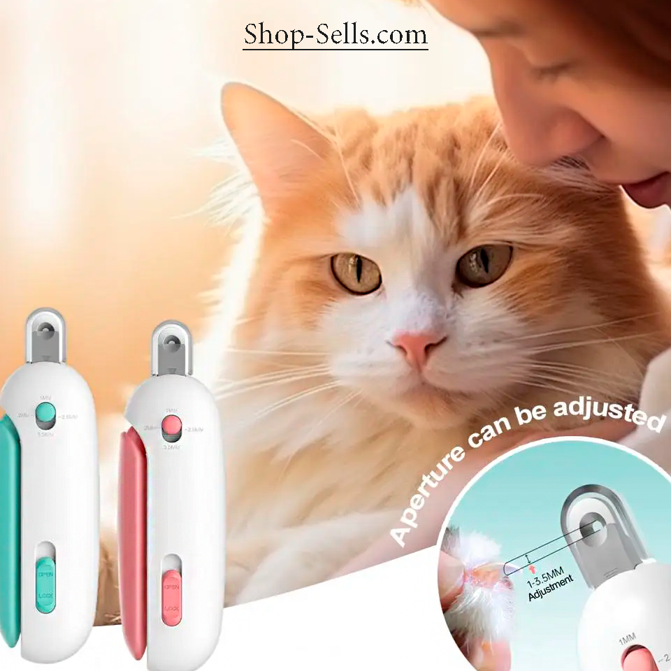 Pet Nail Clippers with Safety Guard & Nail File – For Cats, Dogs & Rabbits | Shop-Sells