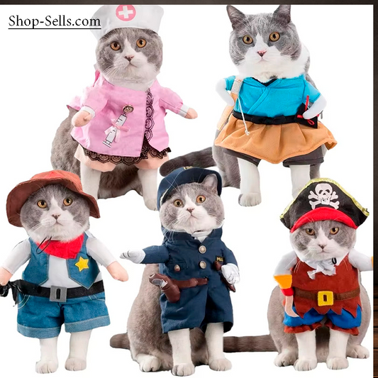 Halloween Costume for Dogs and Cats — Funny Pet Hoodie, Cosplay Outfit