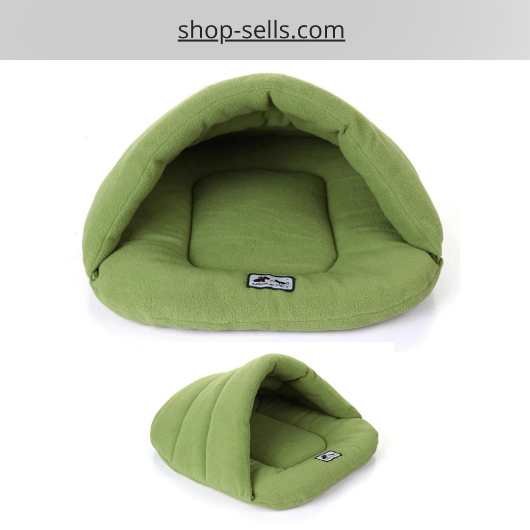Warm & Cozy Pet Sleeping Bag – 2-in-1 Bed & Cushion for Cats and Small Dogs 🐾