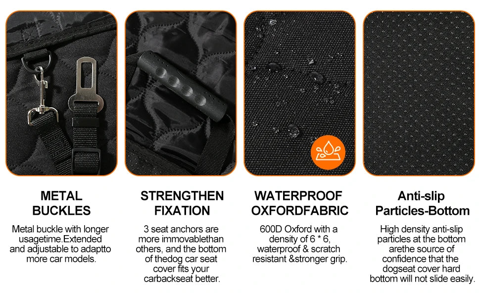 Waterproof Dog Car Seat Cover – Ultimate Protection & Comfort for Every Ride!