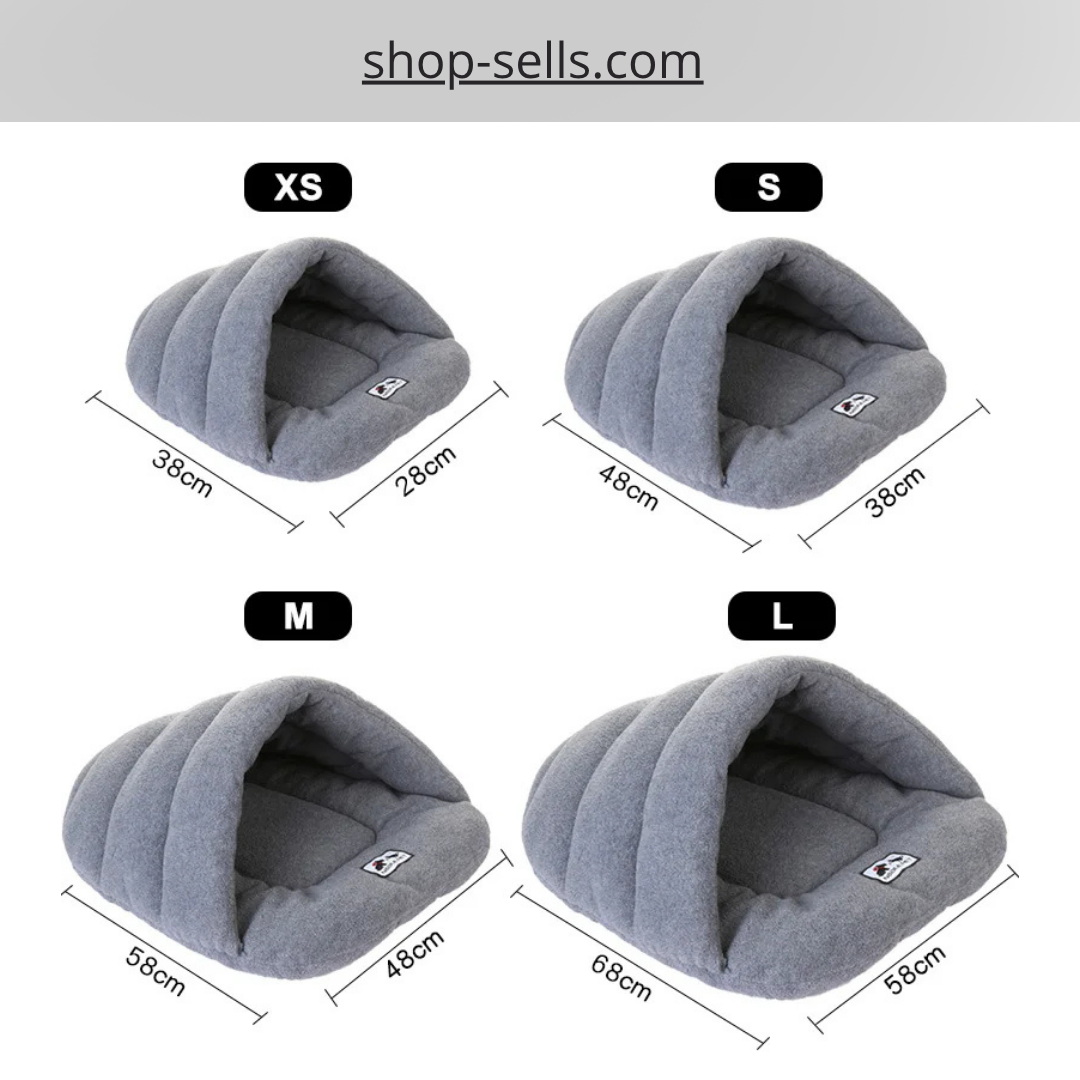 Warm & Cozy Pet Sleeping Bag – 2-in-1 Bed & Cushion for Cats and Small Dogs 🐾