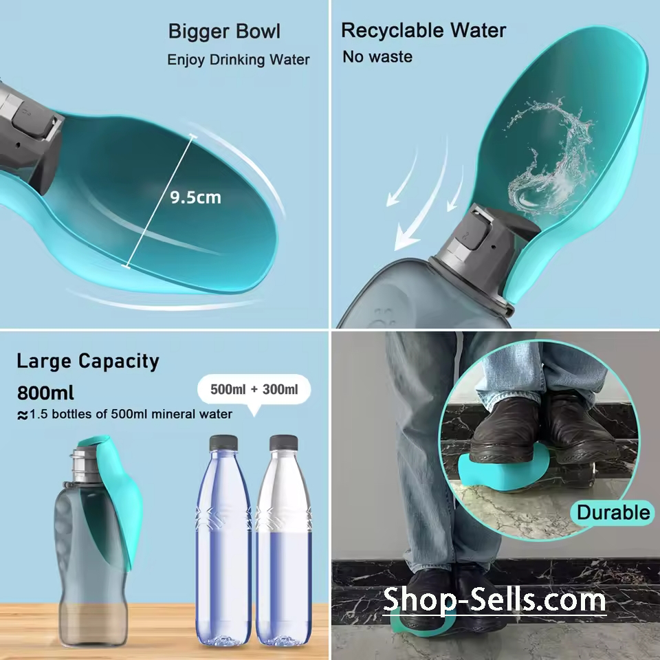 Water Bottle for Dogs, Cats & Other Pets – BPA-Free, No Spills, Safe for Their Health