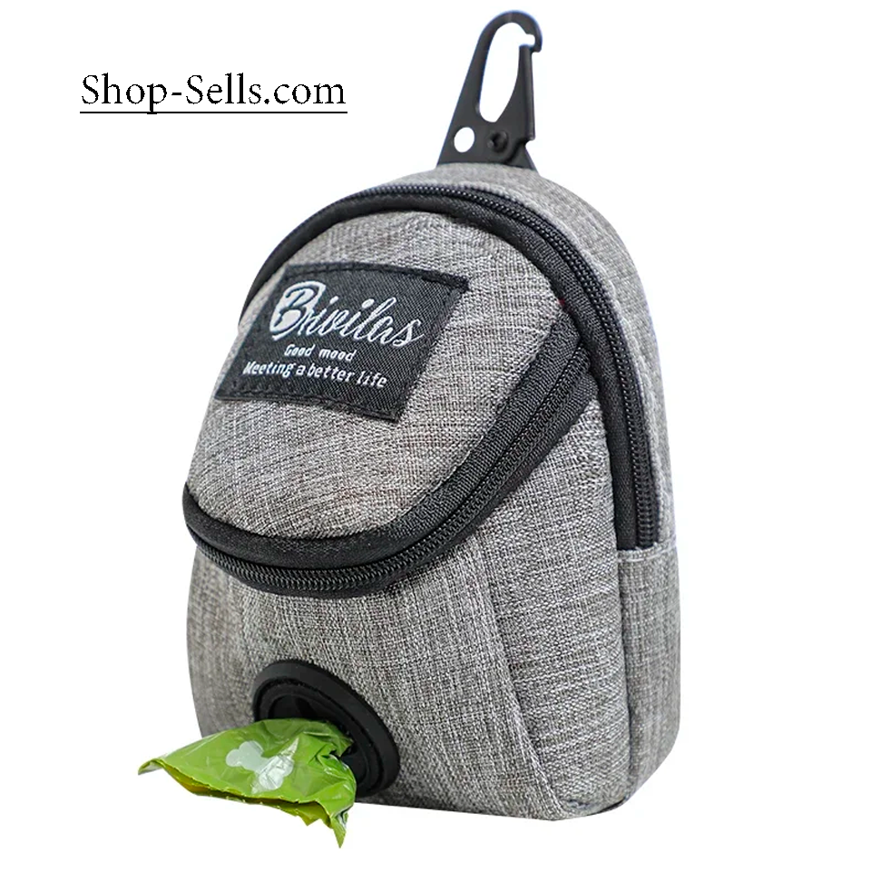 Dog Walking Bag – For Treats, Waste Bags & Toys – Also for Cats & Raccoons