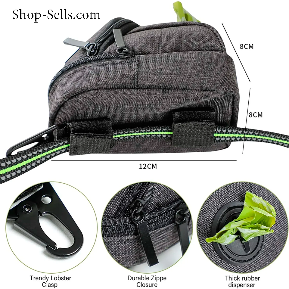 Dog Walking Bag – For Treats, Waste Bags & Toys – Also for Cats & Raccoons