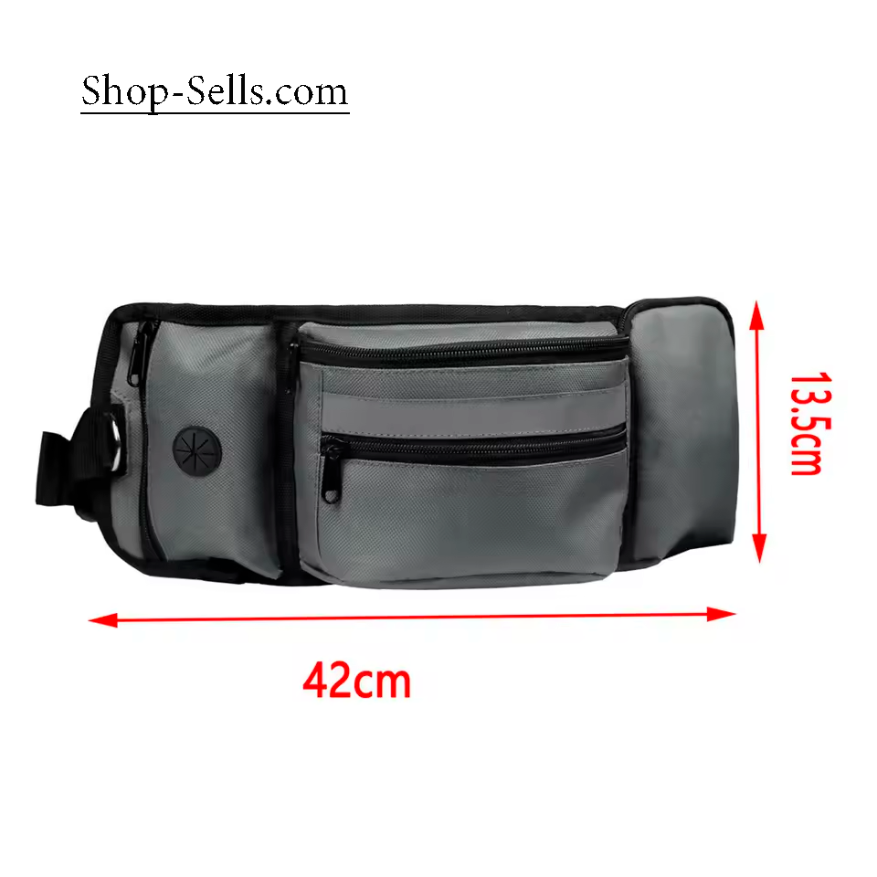 Dog Treat Training Waist Bag with Water Bottle Holder – Hands-Free Pouch for Walks & Travel