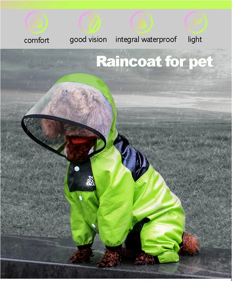 Waterproof Dog Raincoat with Hood – Comfort   in Any Weather