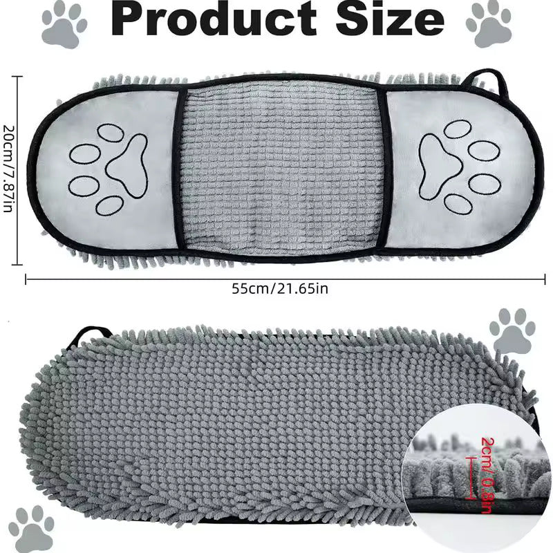Ultra-Absorbent Pet Towel for Dogs and Cats – Fast Drying, Stress-Free Grooming