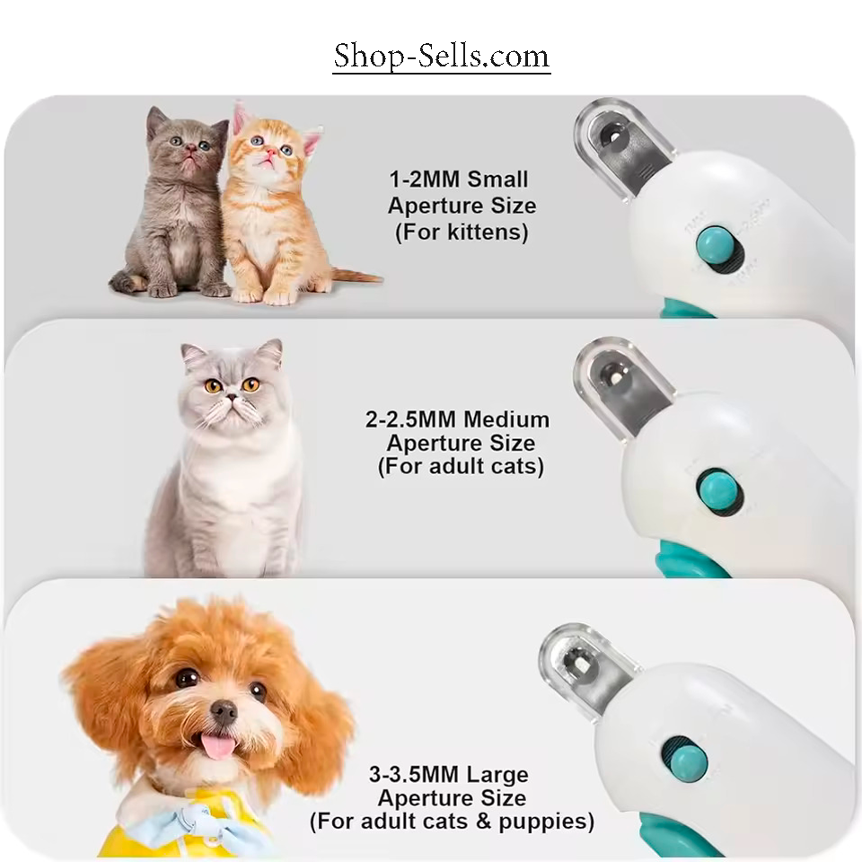 Pet Nail Clippers with Safety Guard & Nail File – For Cats, Dogs & Rabbits | Shop-Sells