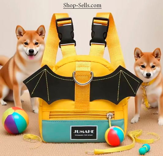 Cute Dog Backpack for Small & Medium Breeds — High-Capacity Treat Bag, Portable Pet Pack