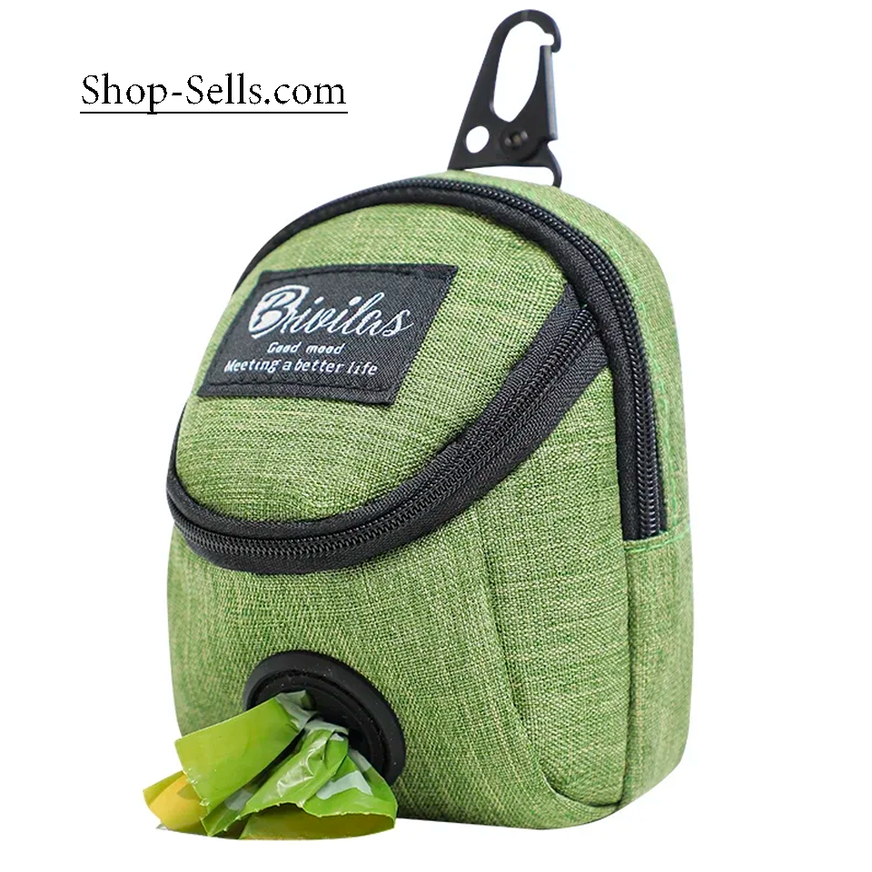 Dog Walking Bag – For Treats, Waste Bags & Toys – Also for Cats & Raccoons