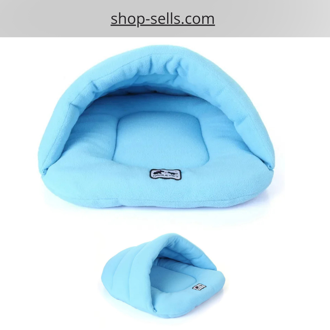 Warm & Cozy Pet Sleeping Bag – 2-in-1 Bed & Cushion for Cats and Small Dogs 🐾