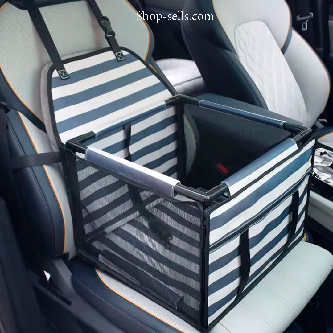 Waterproof Pet Car Seat Basket — 900D Oxford + PVC, Booster Carrier for Small & Medium Dogs/Cats