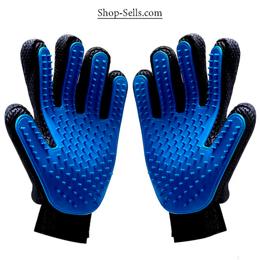 Grooming Gloves for Cats and Dogs – Deshedding and Massage Brush, Hair Removal, Bathing and Care