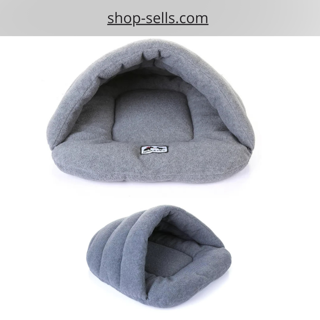 Warm & Cozy Pet Sleeping Bag – 2-in-1 Bed & Cushion for Cats and Small Dogs 🐾