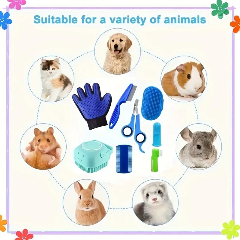 8-in-1 Pet Grooming Kit – All-in-One Care for Dogs, Cats & Small Animals