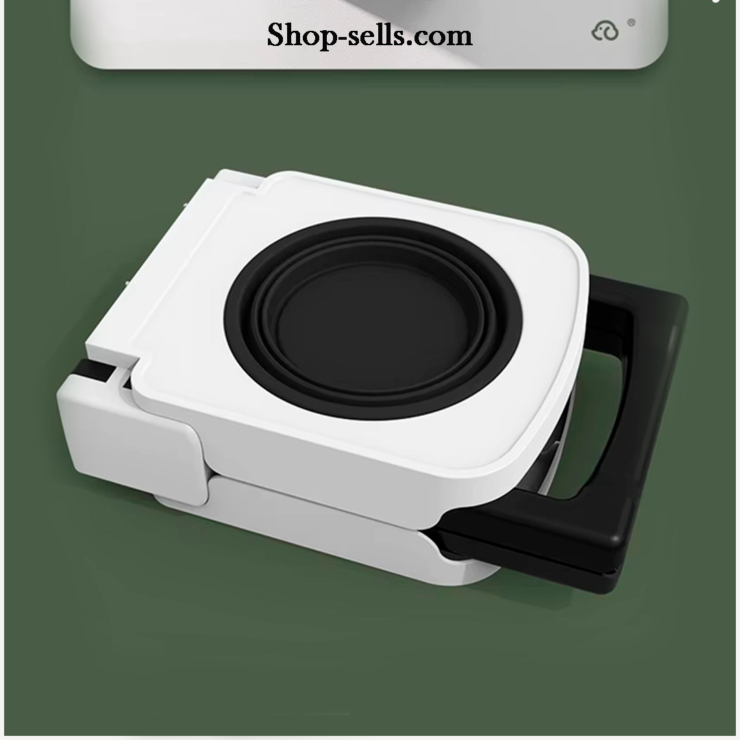 Portable Foldable Elevated Dog Bowls Stand with Dual Dishes — Compact Travel Pet Feeding Table