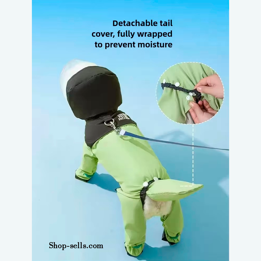 Waterproof Dog Raincoat with Hood | TPU Lining, Lotus Effect | Sizes XS–XXL